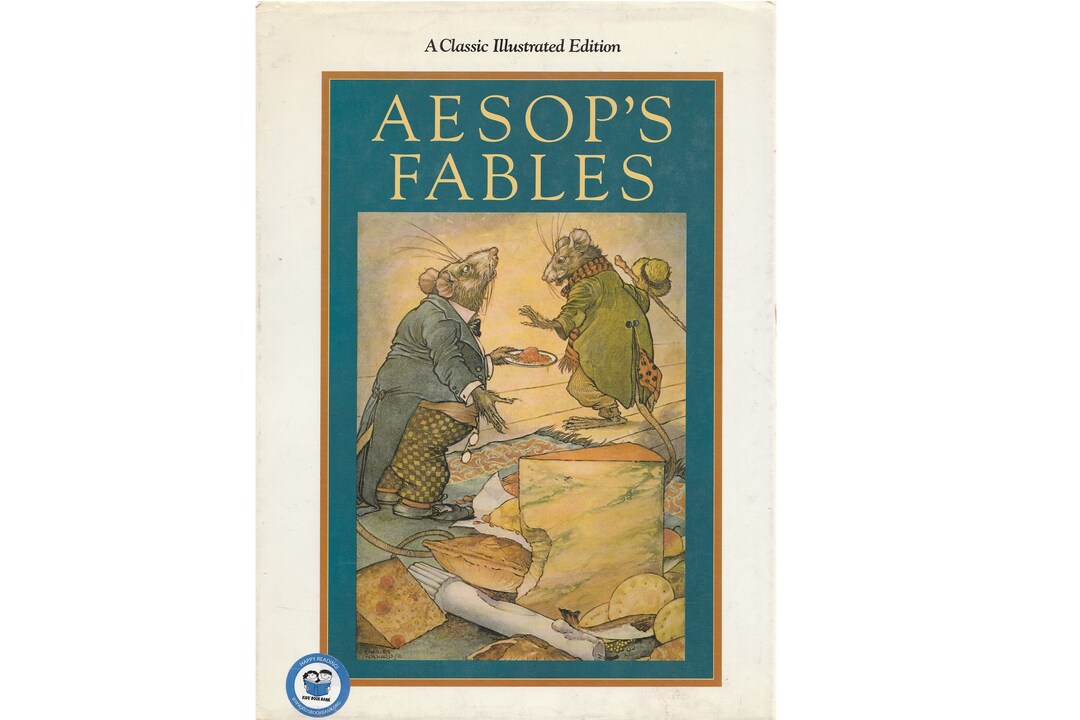 Vintage Childrens Book Aesops Fables, Ancient Greece, Homeschool Book ...