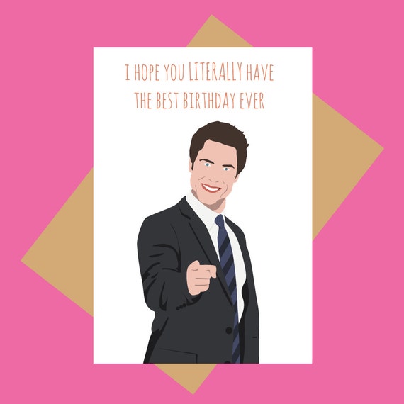 Birthday Card Parks and Recreation card Chris Traeger | Etsy