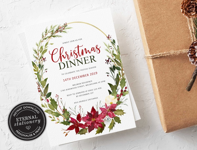 Christmas Dinner Invitation Template from i.etsystatic.com