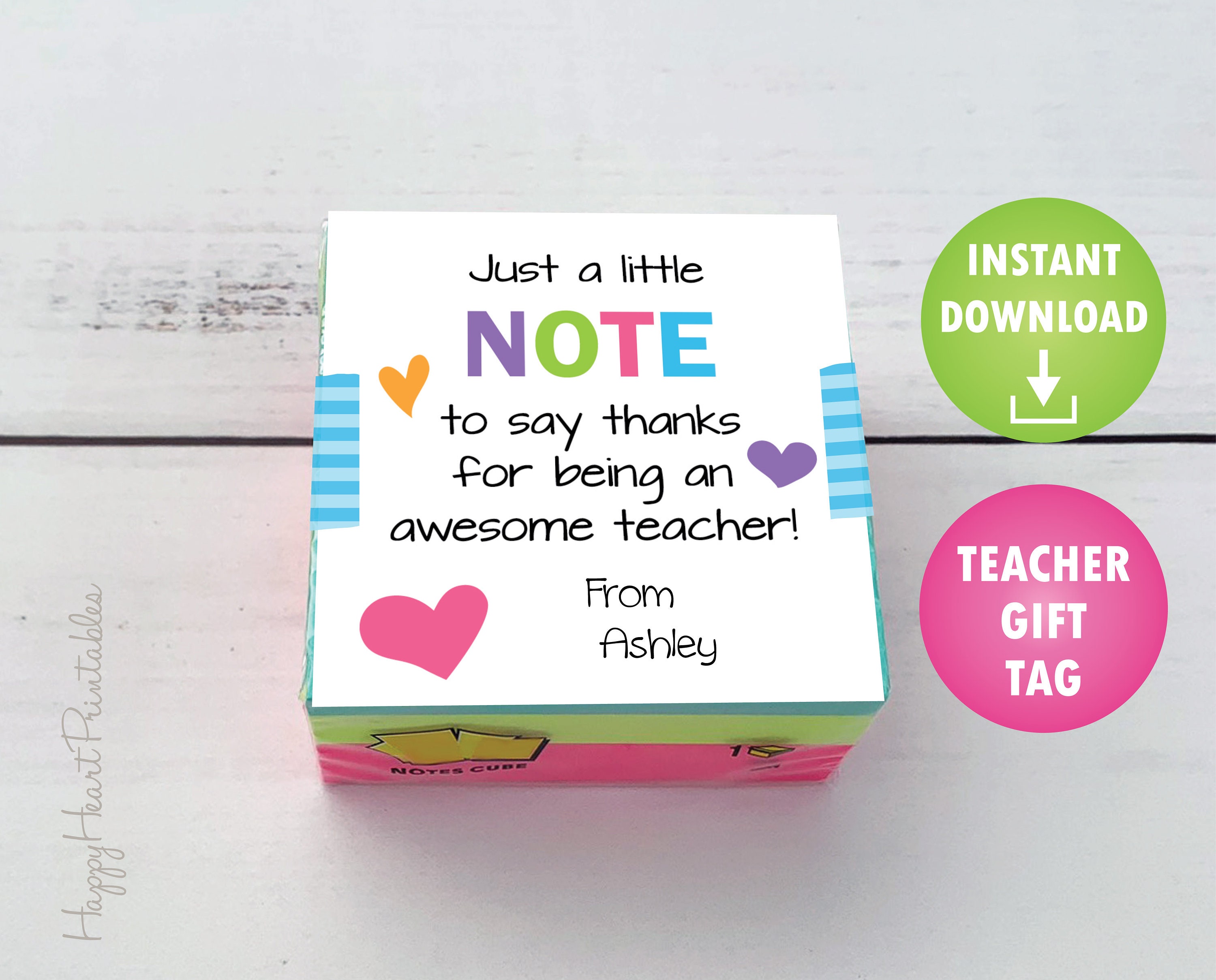 Note Tags For Gifts