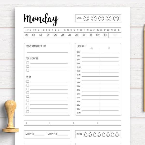 Planner Printable - Etsy