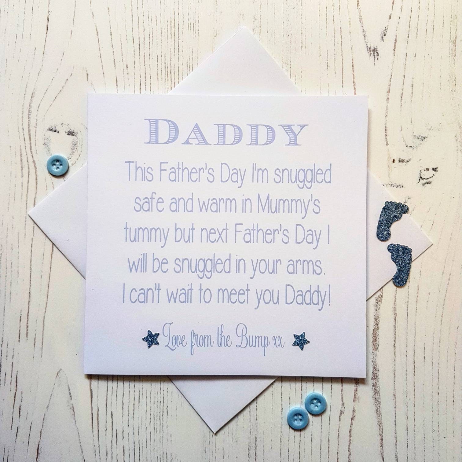 Father's Day Card From the Bump 1st Father's Day | Etsy UK