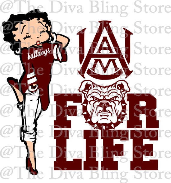 Download Alabama A&M for Life SVG File | Etsy