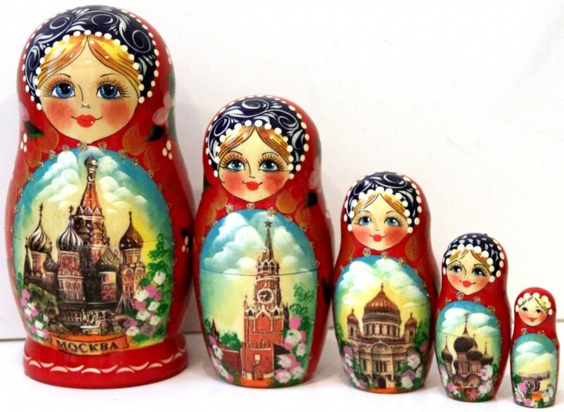 Nested Doll Matreshka Strawberry Beauty Traditional Russian Nesting ...