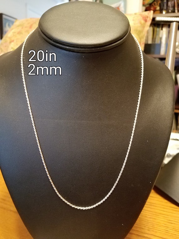 Sterling Silver Rope Chain