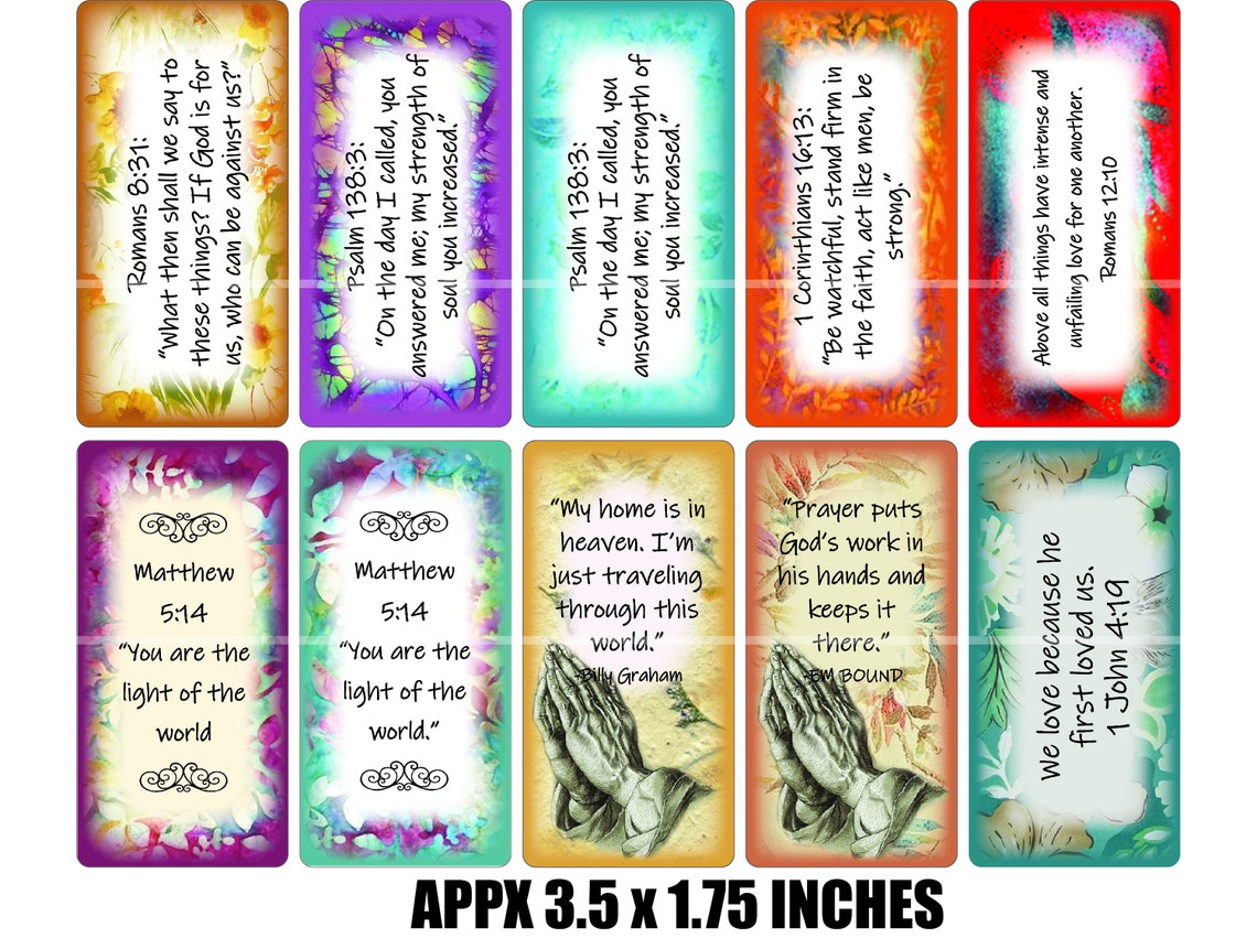 Bible Verses 300DPI Domino Collage Sheet Plus 2 Bonus - Etsy UK