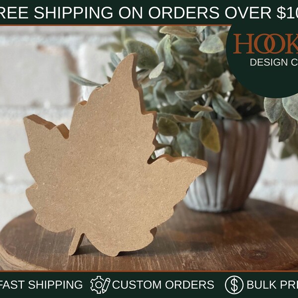 Wooden Leaf Cutouts for Crafts - Etsy