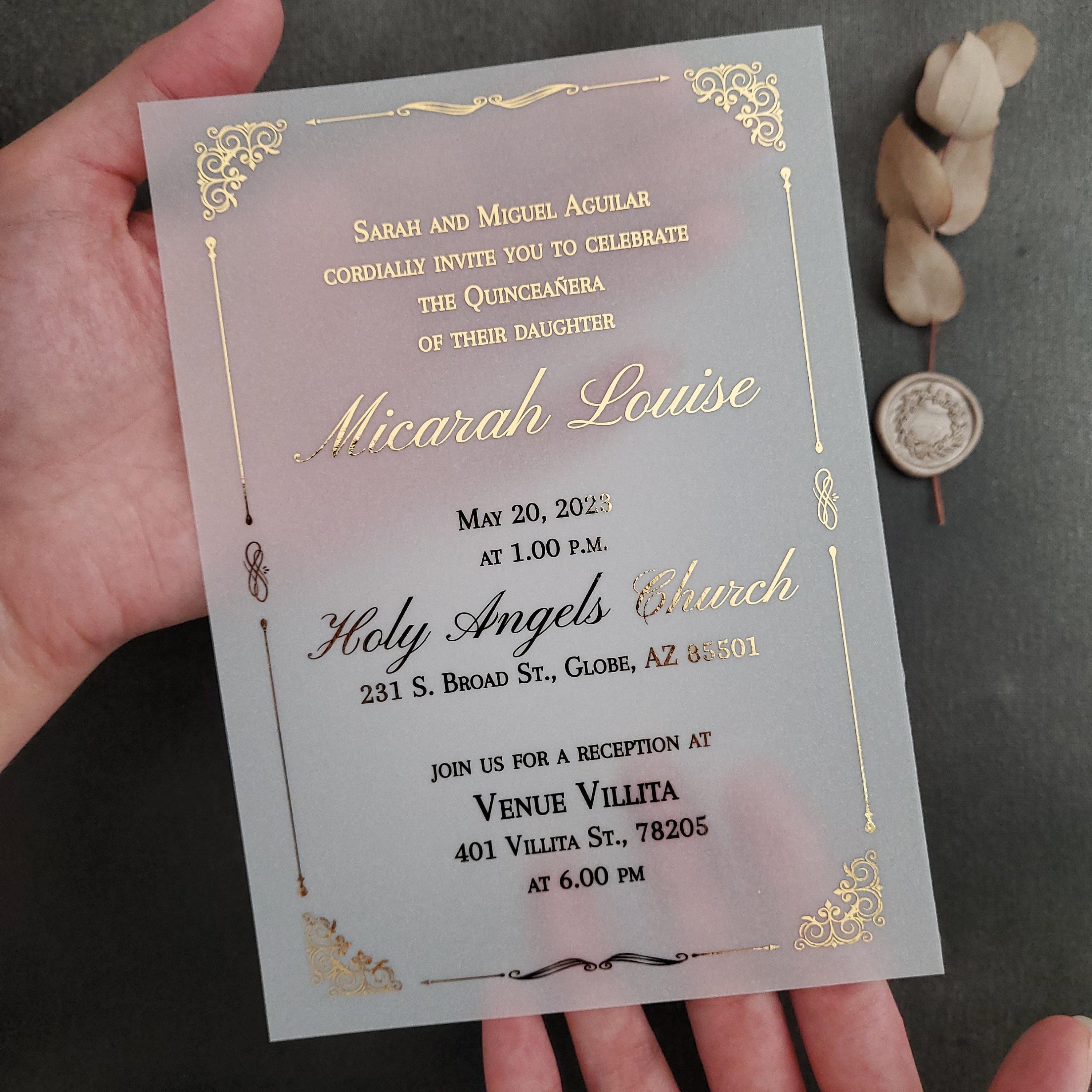 Simple Quinceanera Invitations Ideas