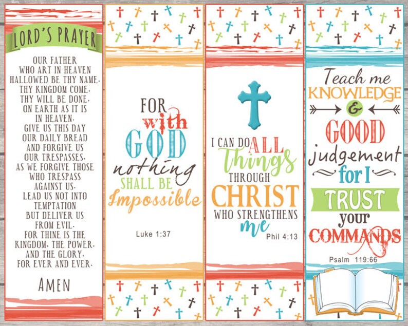 Scripture Bookmarks Bible Bookmarks Bible Journaling | Etsy