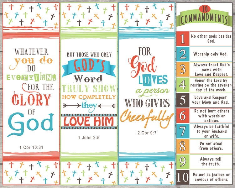 Scripture Bookmarks Bible Bookmarks Bible Journaling | Etsy