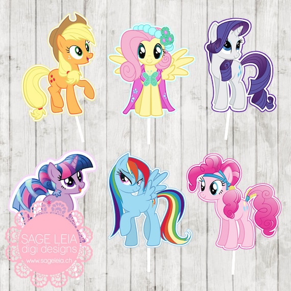 Free Printable My Little Pony Cupcake Toppers - FREE PRINTABLE TEMPLATES