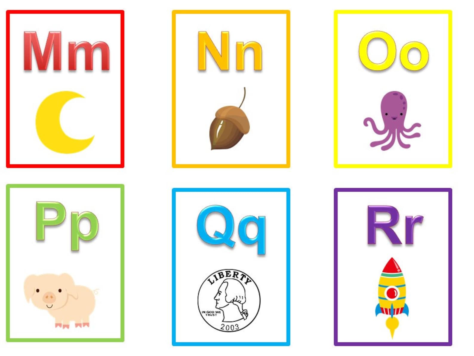 Alphabet Letters Flash Cards Printable