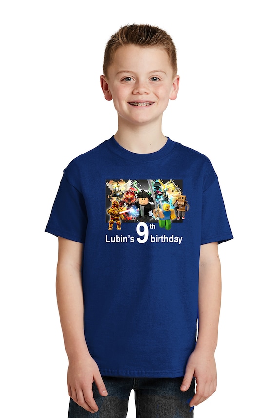 Roblox T-shirt Roblox Birthday Party Tee Roblox Custom, 43% OFF