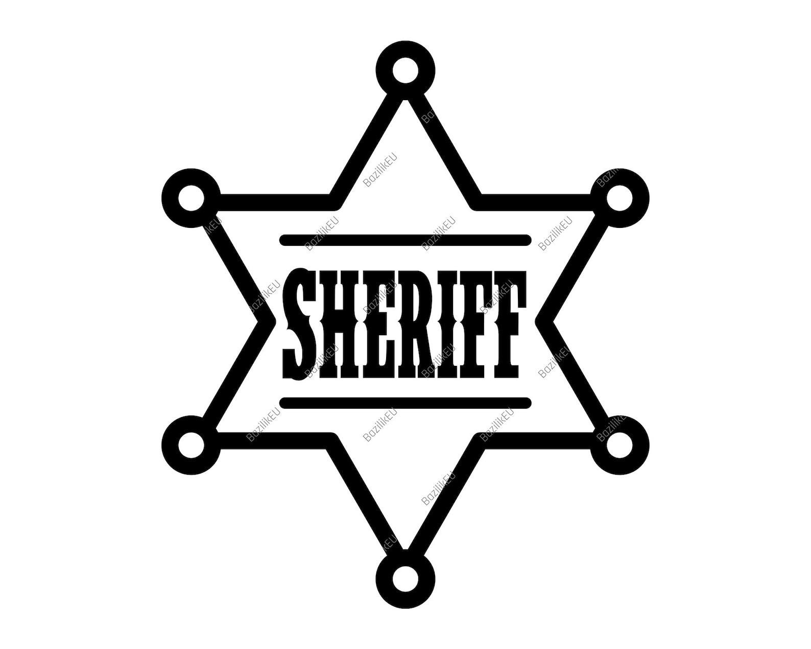 Printable Sheriff Badge