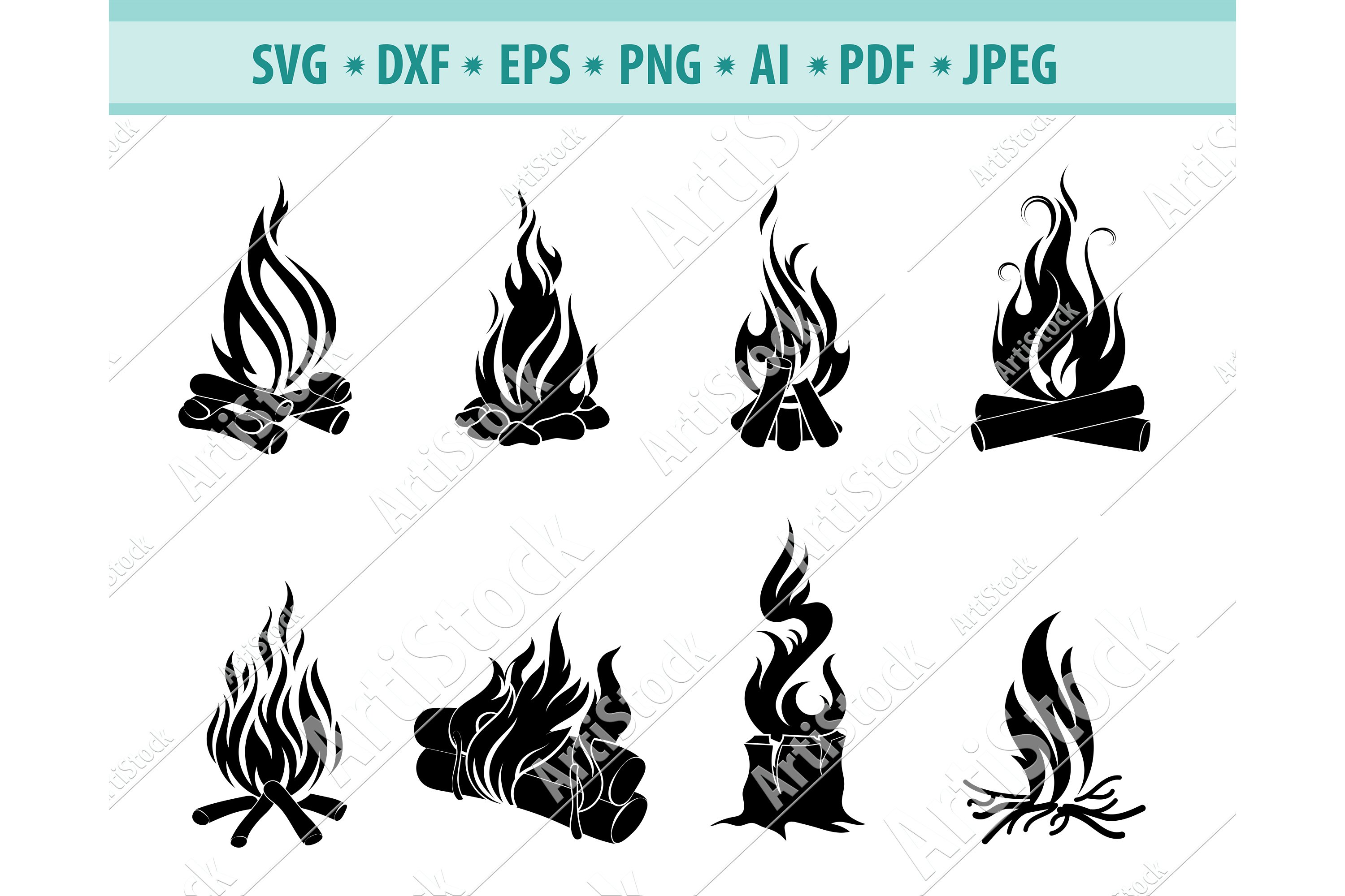 Drawing & Illustration Digital Bonfires and Booze Camping Outdoors ...