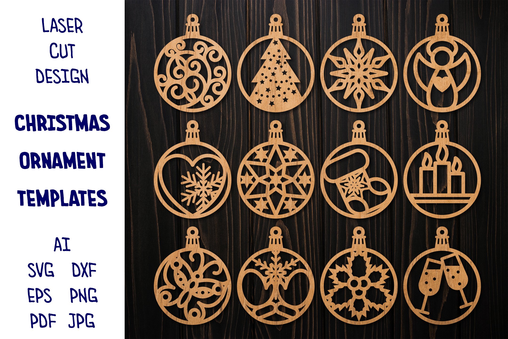 Laser Cut Ornament Template