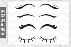 Eyelashes SVG, Lashes svg, Eyelashes Clipart, Eyelash vector Product Image 1