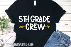 5th Grade Crew SVG, Fifth Grade Teacher SVG DXF PNG Cut File Product Image 1