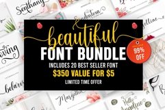 Beautiful Font Bundle Product Image 1