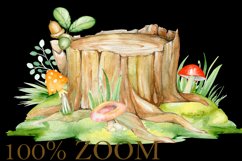 Woodland animals clipart, watercolor forest animals, nursery Product Image 4