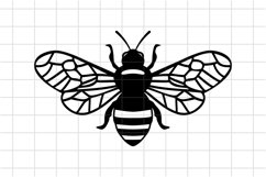 Bee SVG, Honey Bee SVG Cut File, Cricut Cutting File Product Image 1