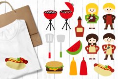 Summer BBQ party clip art illustrations bundle Product Image 3