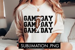 Game Day Football Lightning Bolt Sublimation PNG Product Image 1