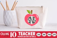 Teacher Monogram SVG Bundle | Teacher SVG Product Image 2