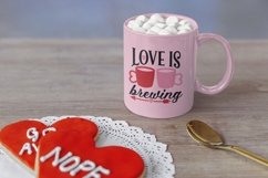 Valentine saying on a mug