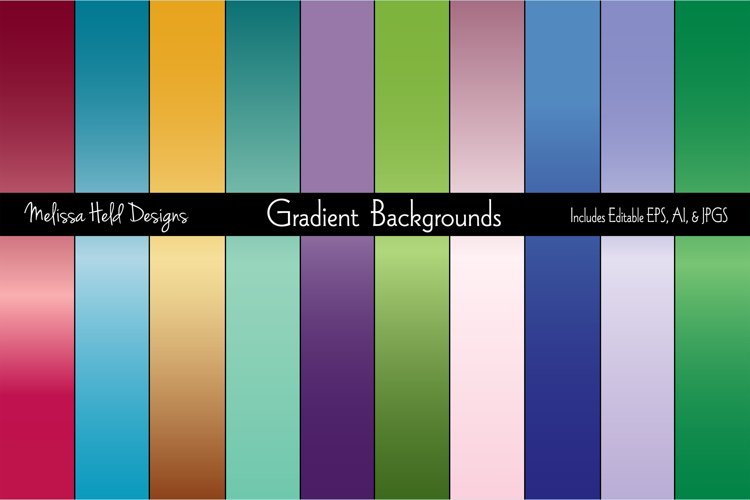 Jewel Tone Gradient Backgrounds example image 1