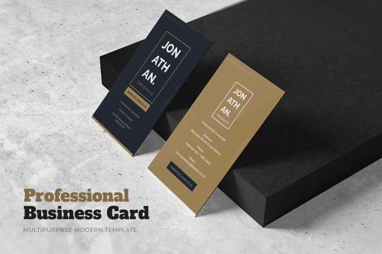 Professional Consultant Business Card example image 1