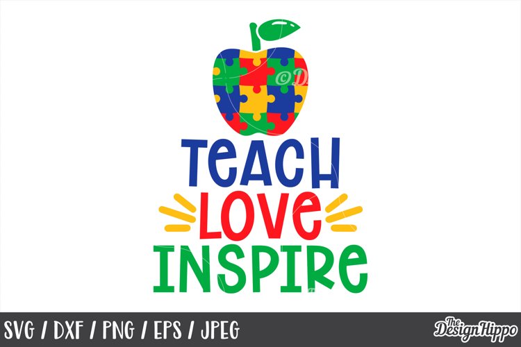 Free Free 189 Teach Love Inspire Apple Svg Free SVG PNG EPS DXF File