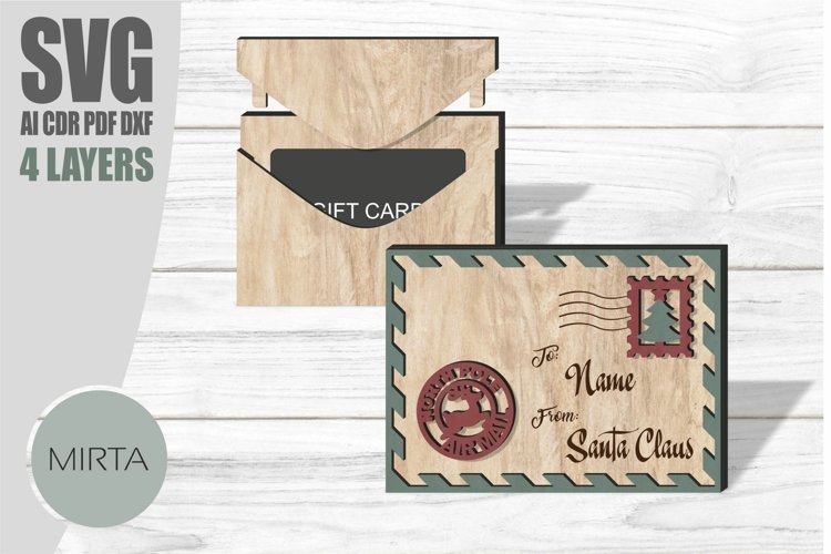 Christmas Gift Card Holder SVG Image 8