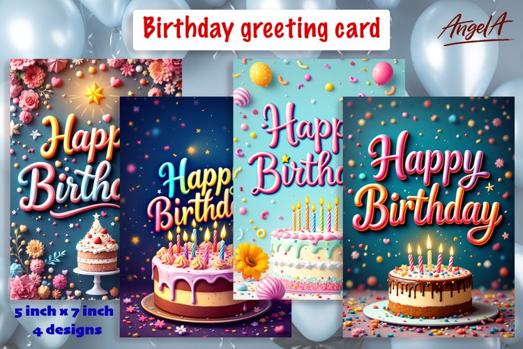 Birthday Card SVGs Image 6