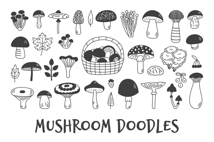 Mushroom Doodle Image 16