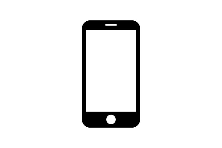 Smartphone icon symbol isolated example image 1