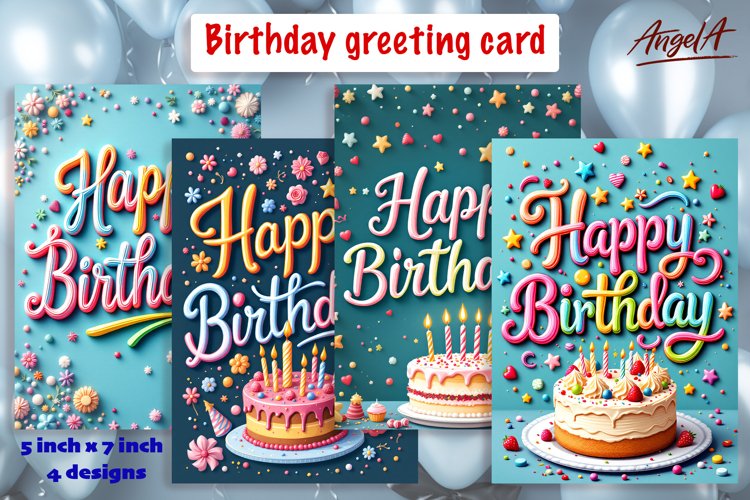 Birthday Card SVGs Image 5