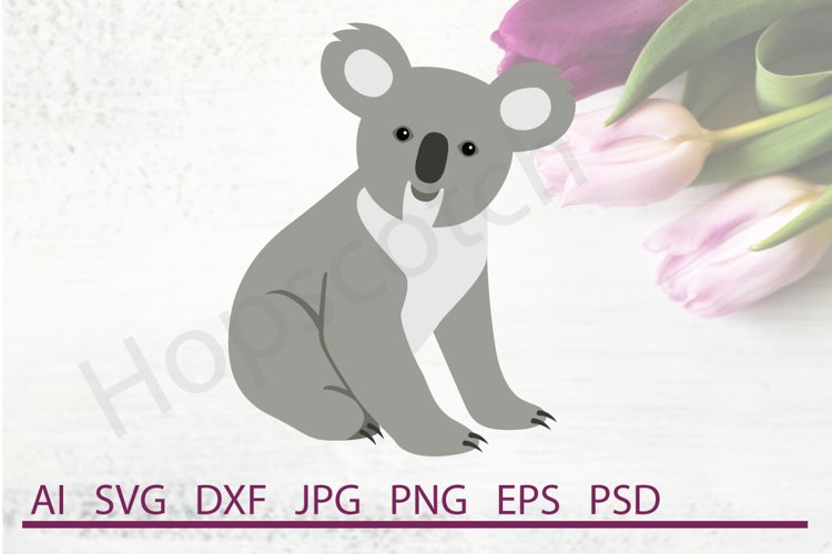 Koala Bear SVG, Animal SVG, DXF File, Cuttable File example image 1