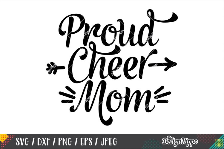 Proud Cheer Mom SVG, Football Mom SVG DXF PNG Cricut Files