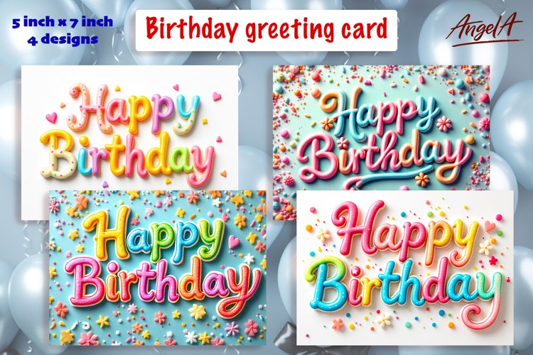 Birthday Card SVGs Image 4