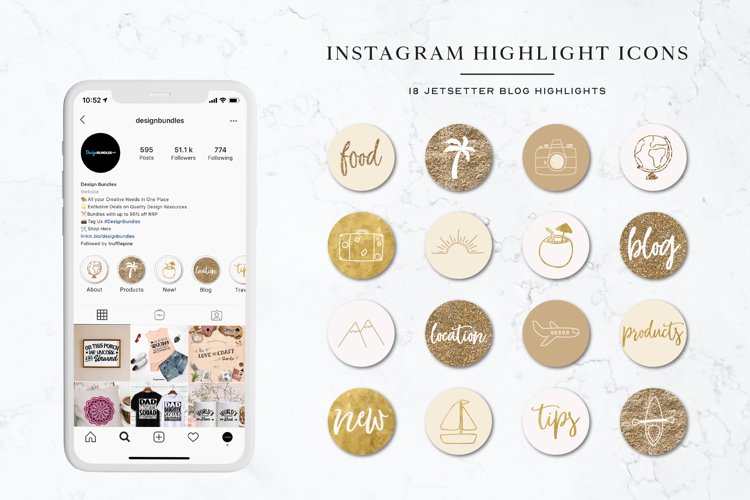 Jetsetter Instagram Highlights Icons | Instagram Stories