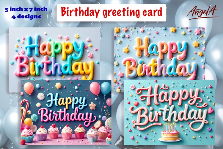 Birthday Card SVGs Image 3