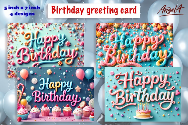 Birthday Card SVGs Image 2