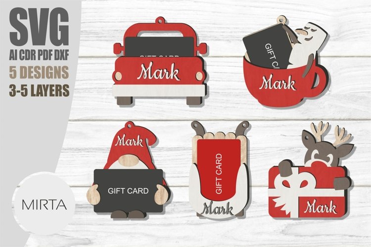 Christmas Gift Card Holder SVG Image 4