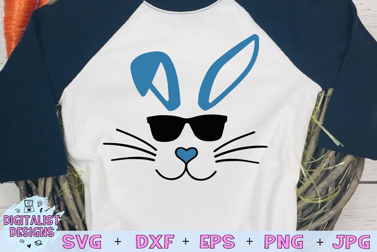 Easter SVG | Bunny Sunglasses SVG example image 1