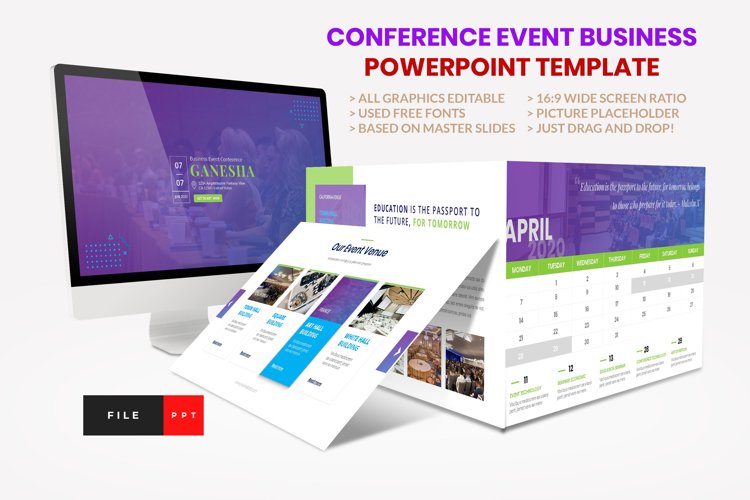 Conference - Event Business Seminar PowerPoint Template example image 1