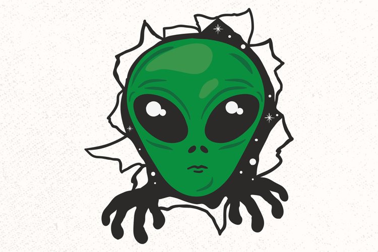 Cute Alien Svg