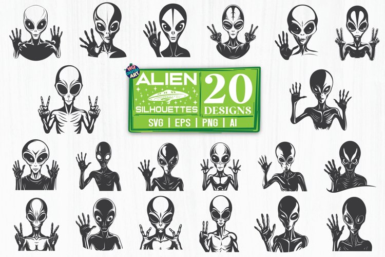 Alien Head Svg Image 6