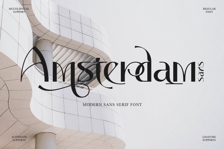 Amsterdam Sans - Modern Sans Serif Font