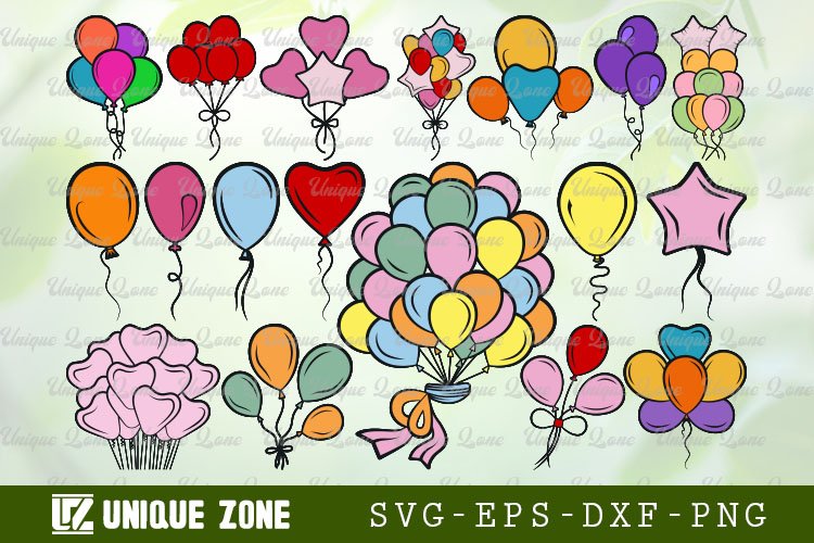 Birthday Balloons SVG Image 3